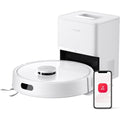 Robot et base de vidage offrant une aspiration annoncee de 8000 Pa