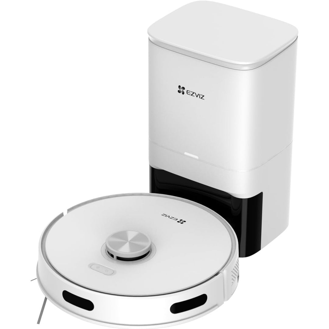 Aspirateur robotise avec collecteur, coloris blanc, avec une navigation laser
