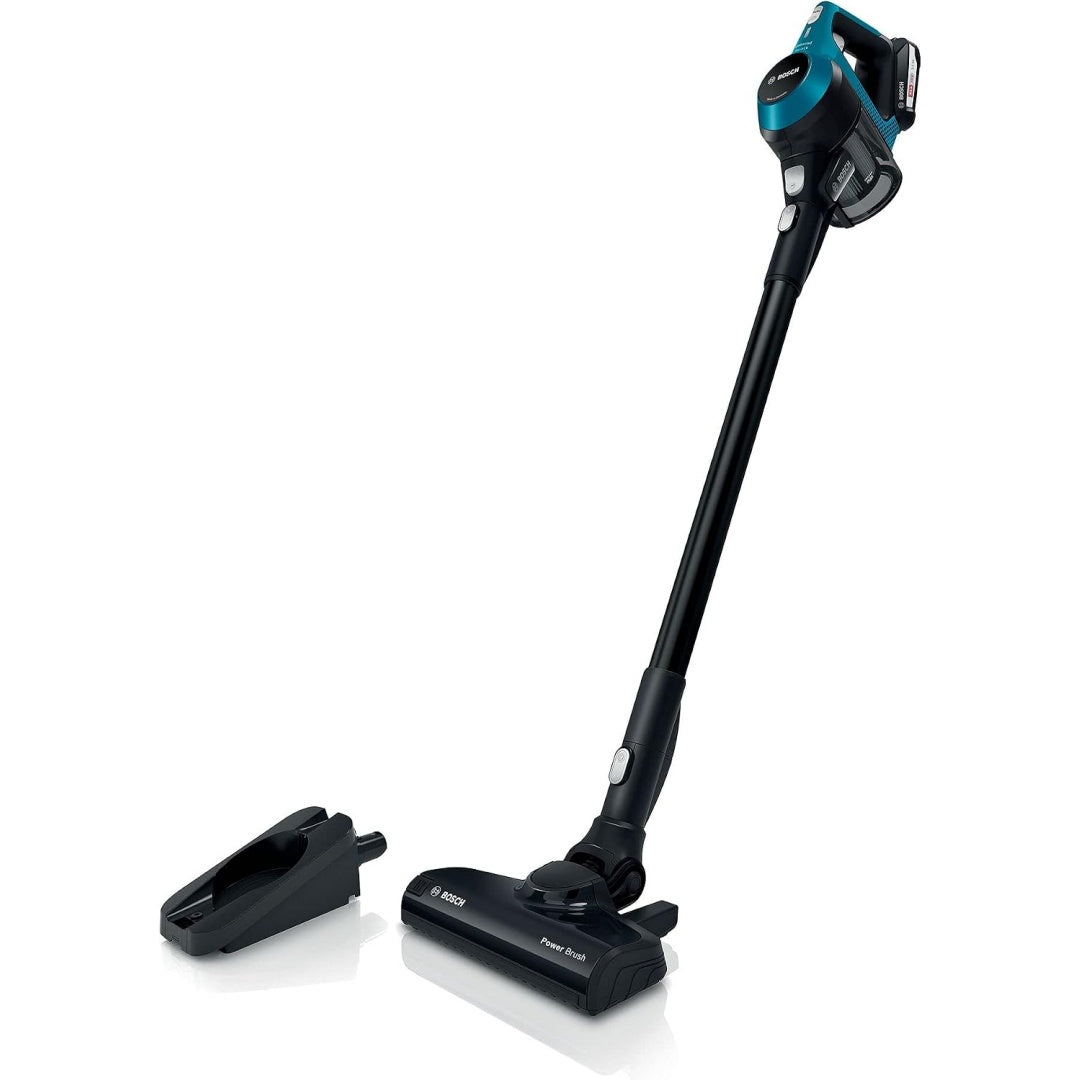Aspirateur balai associant un format compact et une contenance annoncee de 0,3 l